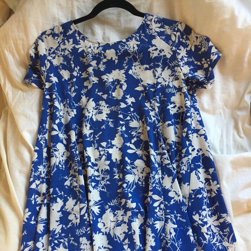 Blue floral dress